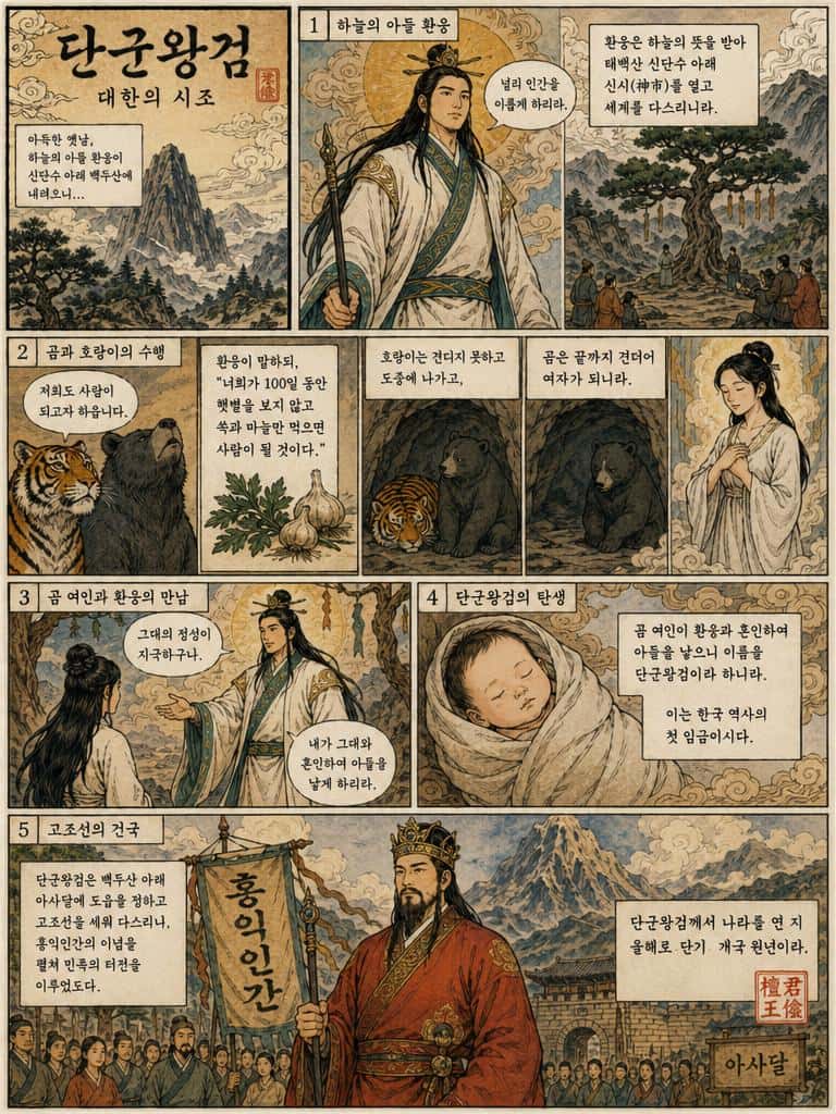 Korean Folk Tale Scene