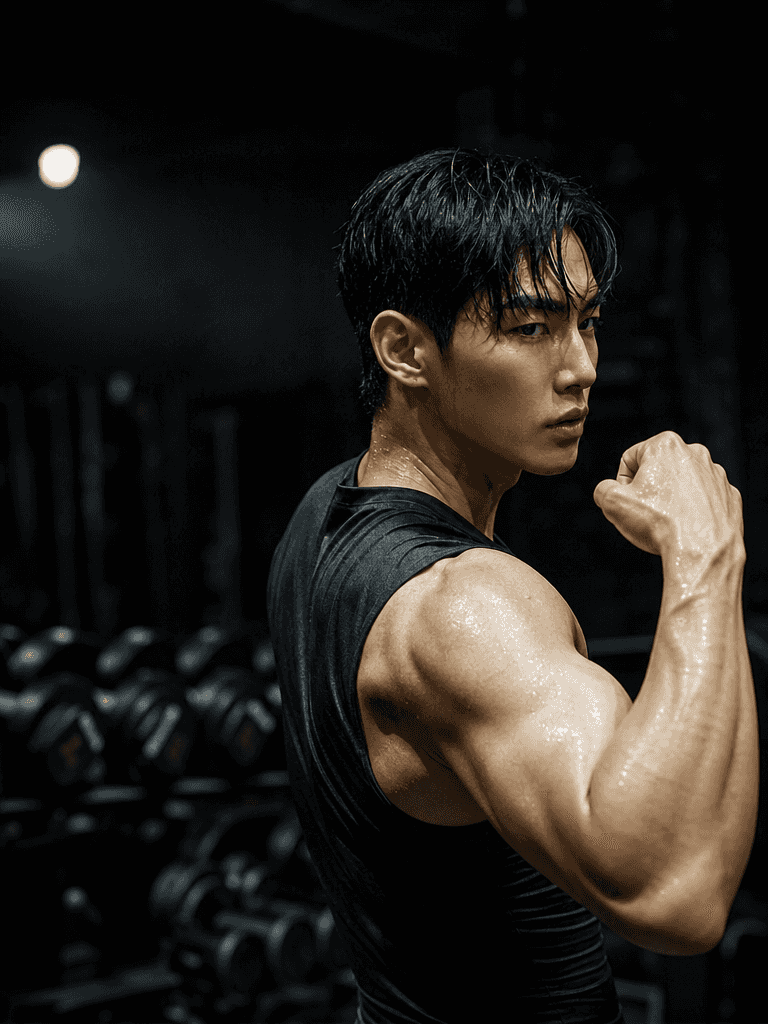 Muscular Male Portrait
