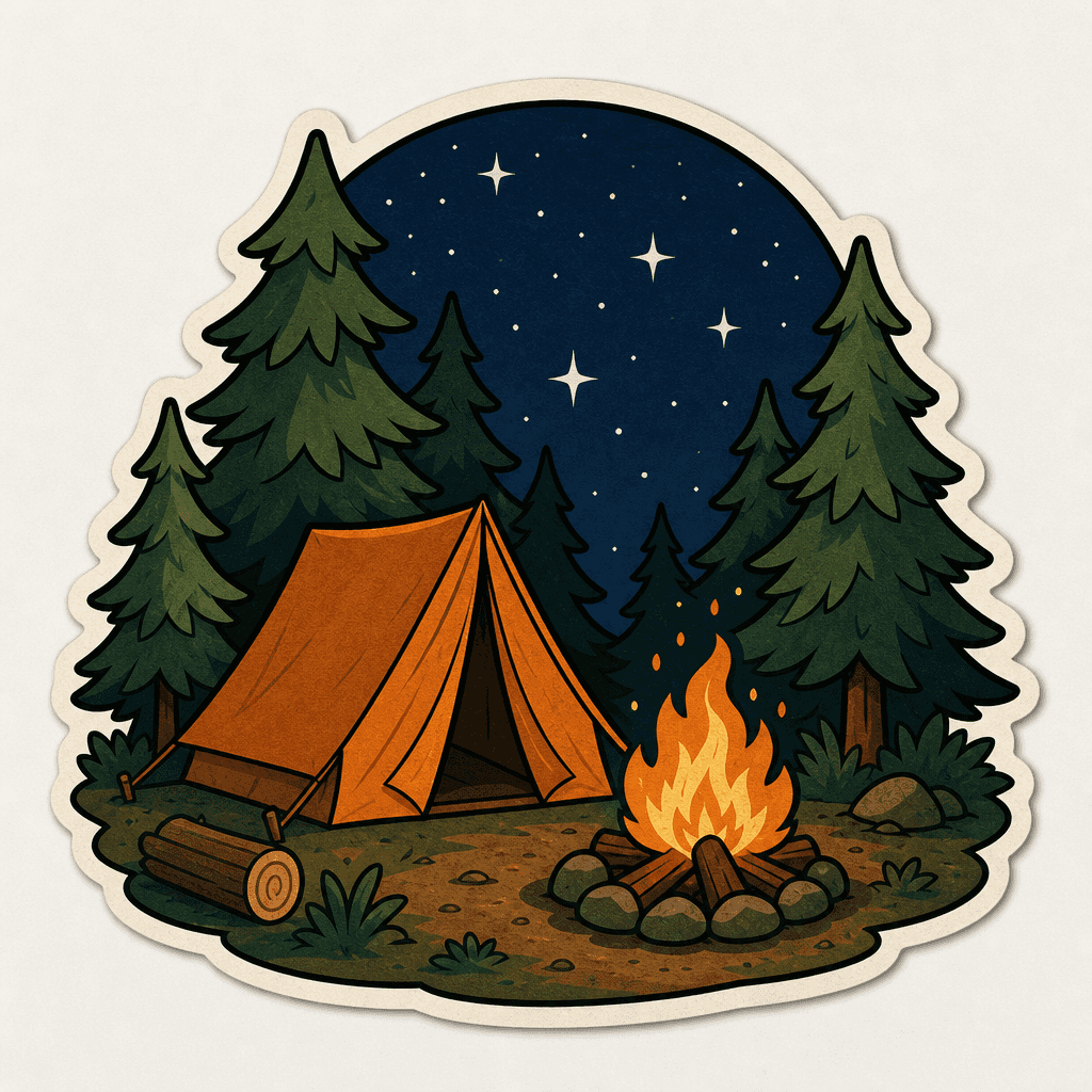 Camping Illustration