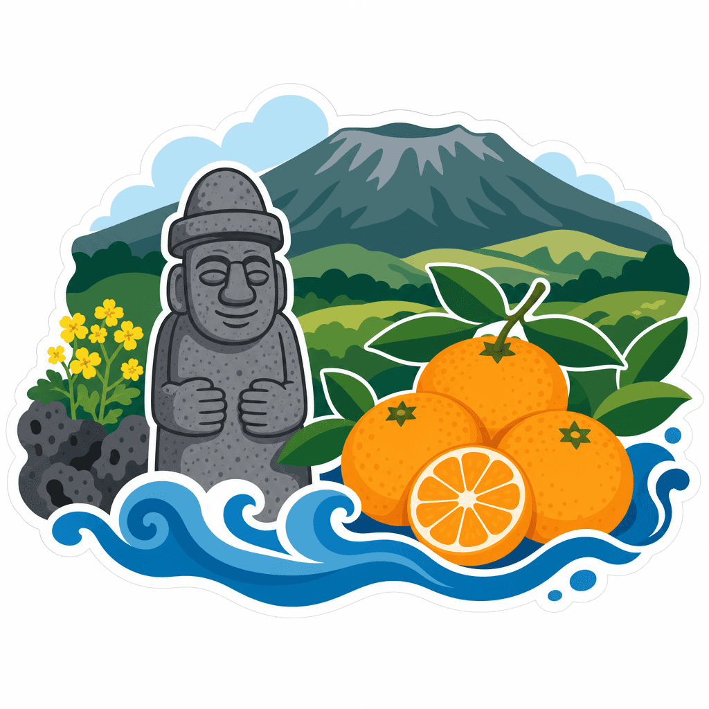 Jeju Island Illustration