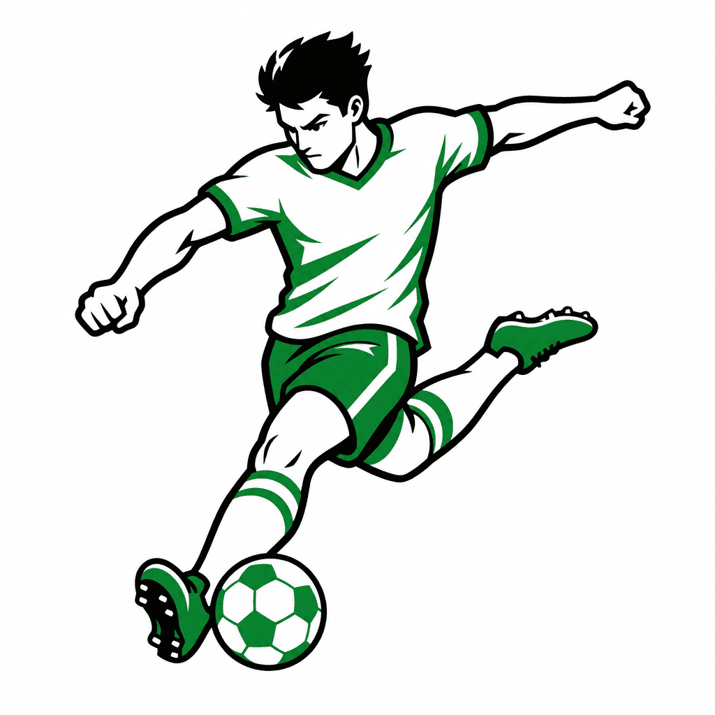 Soccer Player Illustration