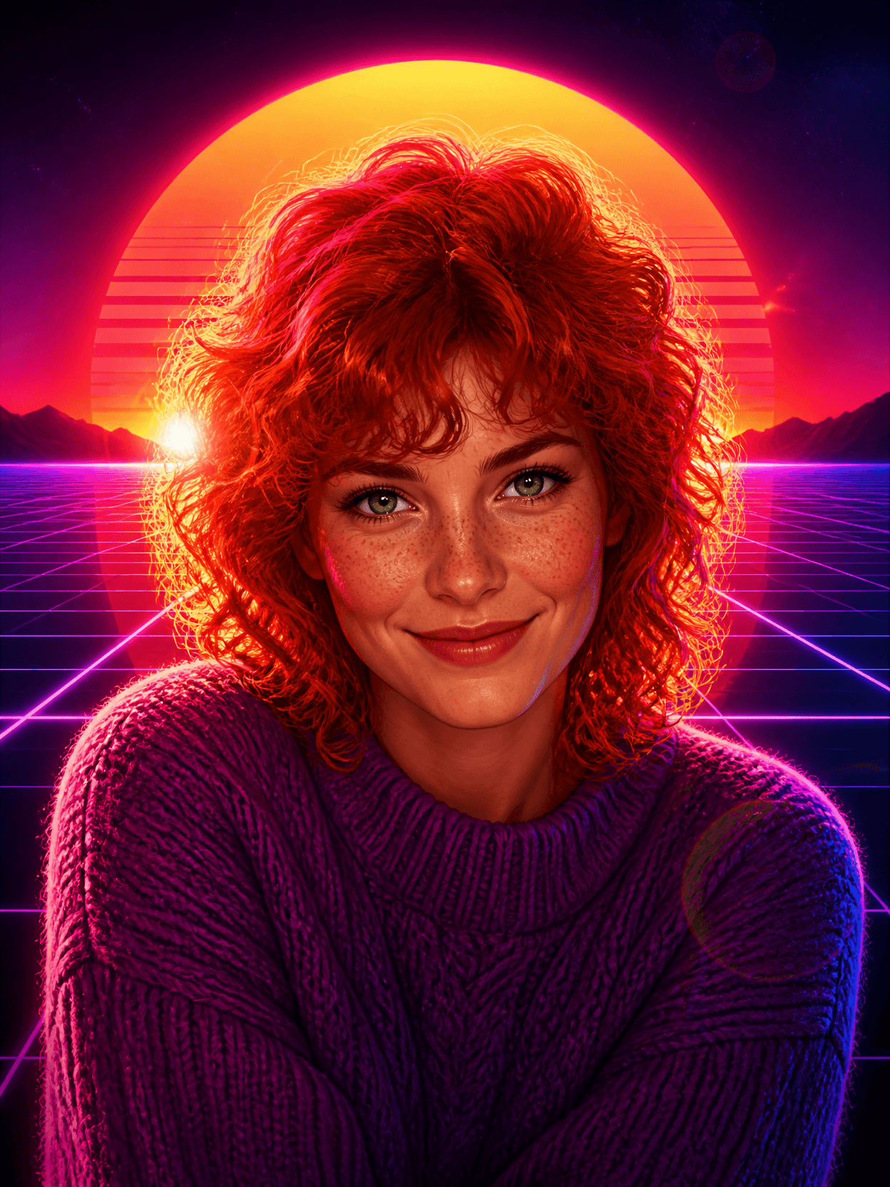 Foreigner Portrait Illustration