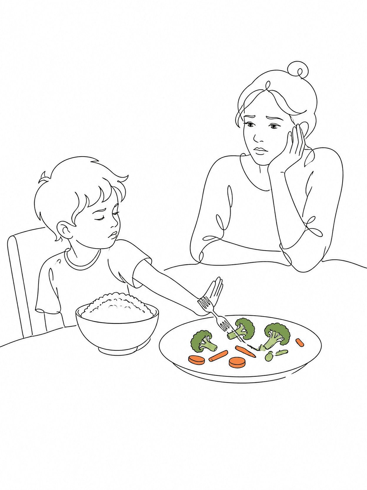 Picky Eater Illustration
