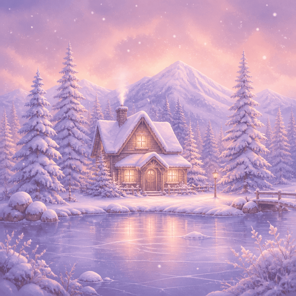 Snow Scene Illustration