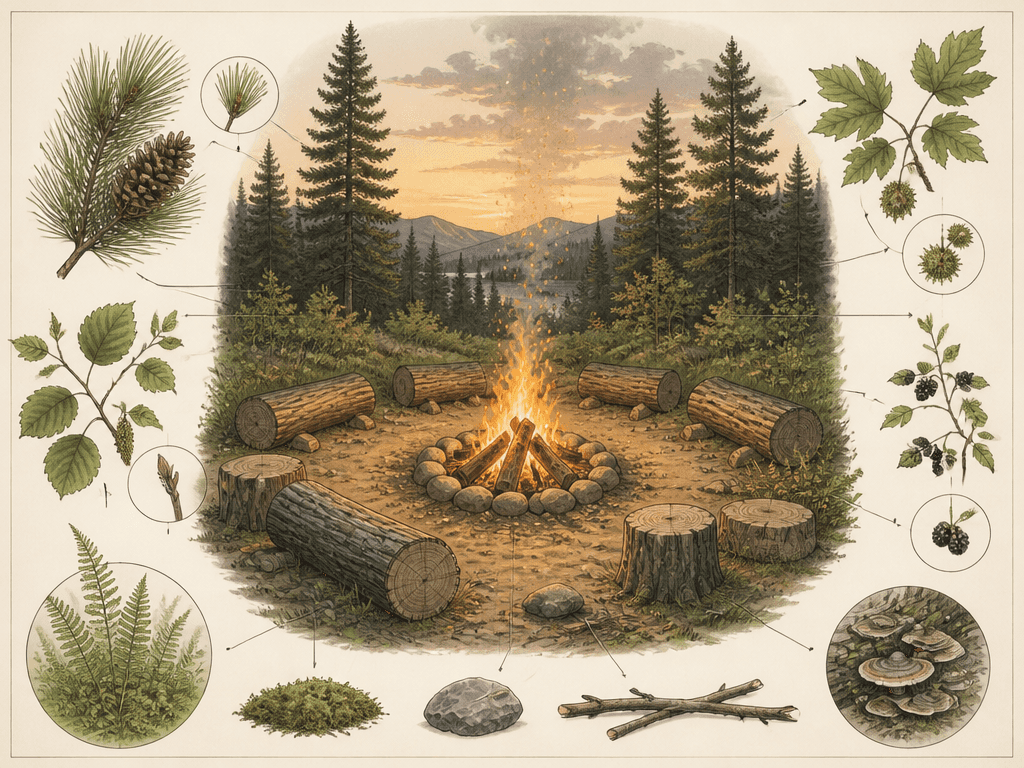 Campfire Illustration