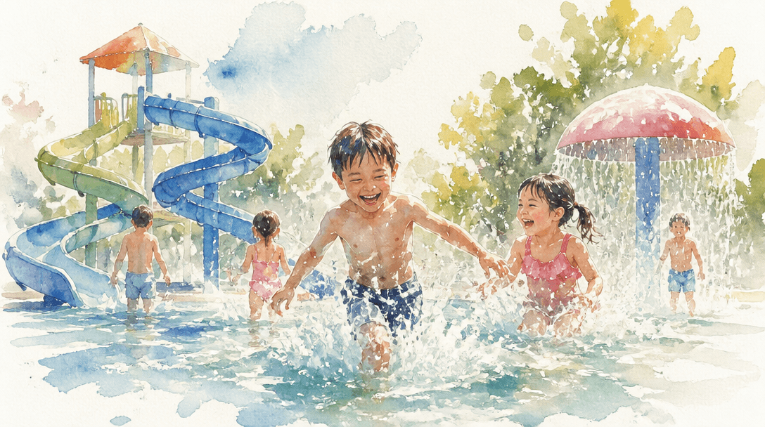 Water Play Illustration