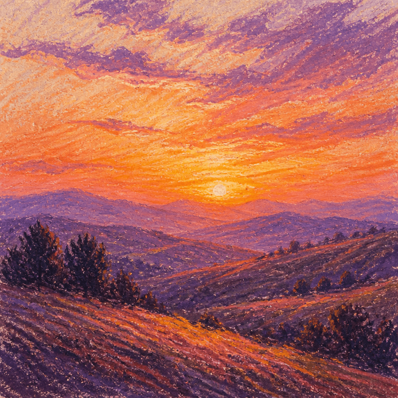 Oil Pastel Art