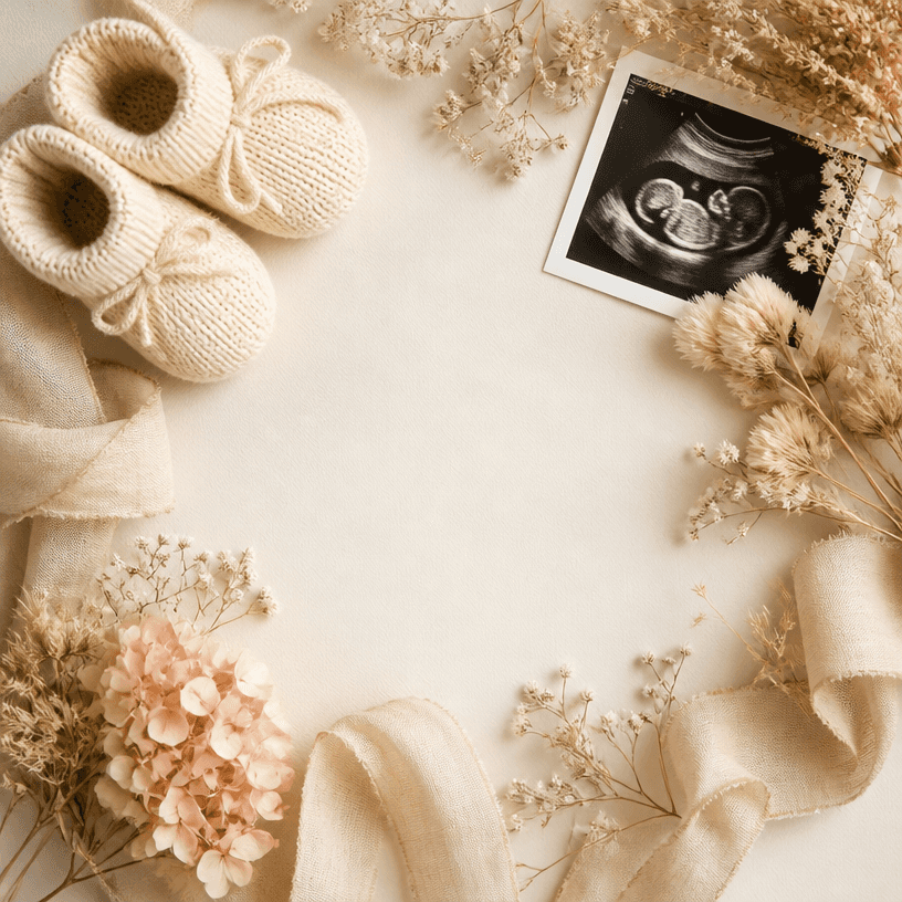 Pregnancy Announcement Background