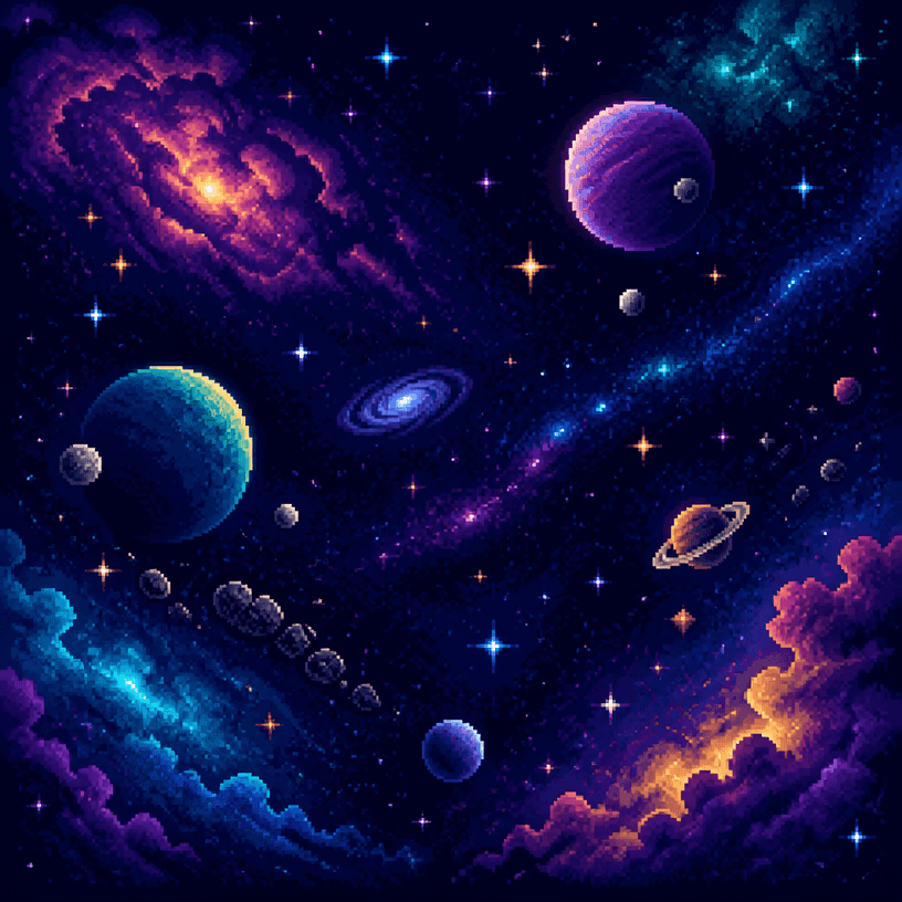 Pixel Space Background
