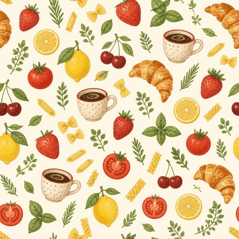Food Pattern Background
