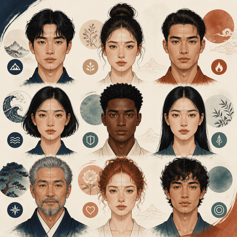Physiognomy Illustration