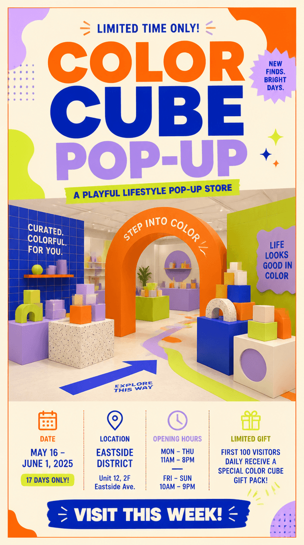Pop-up Store Poster