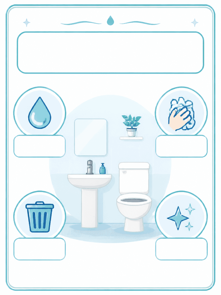 Restroom Etiquette Poster