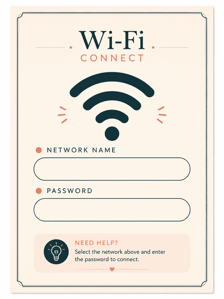 WiFi Information Sign