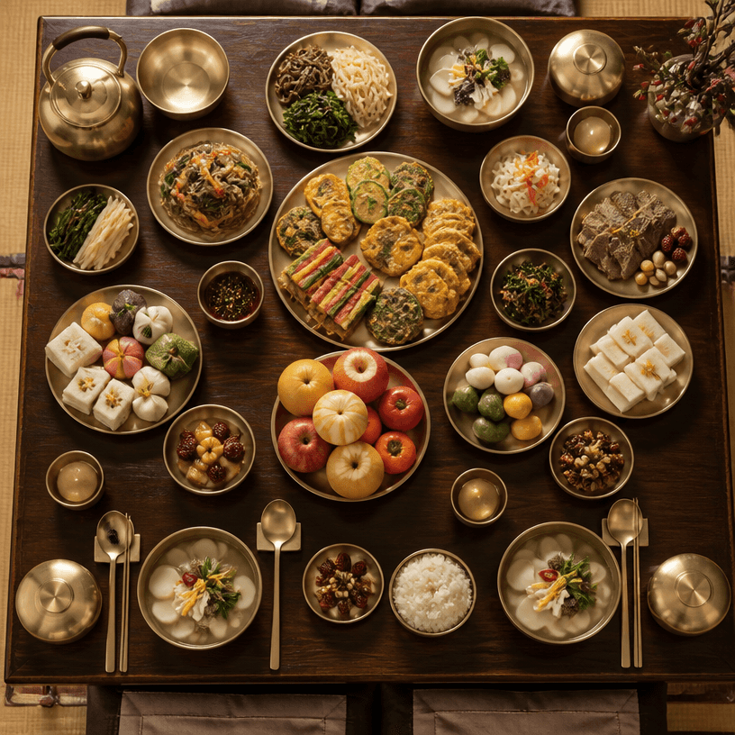 Festive Table Setup