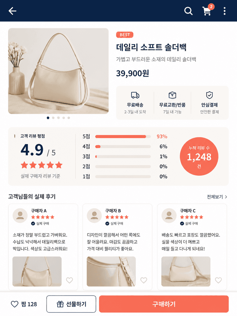 Review Product Detail Page