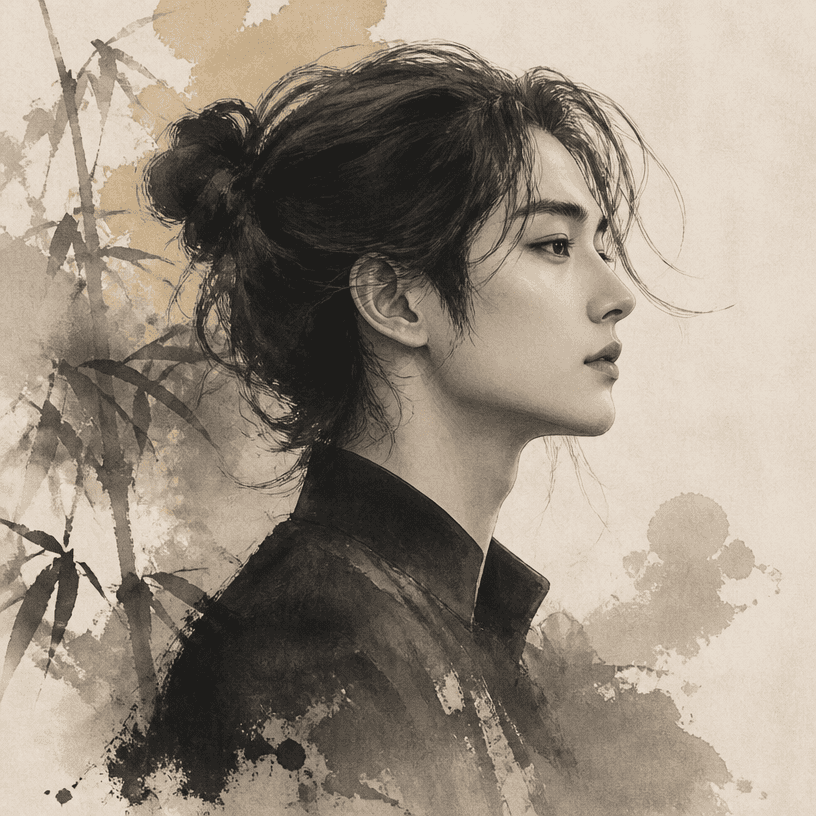 Ink Wash Portrait