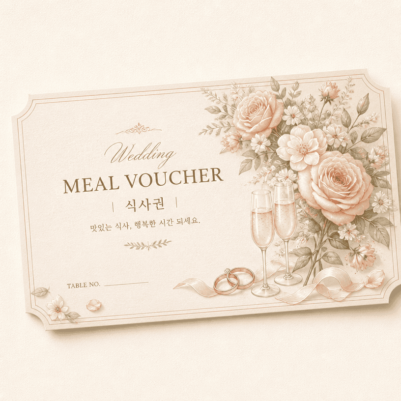 Wedding Meal Voucher