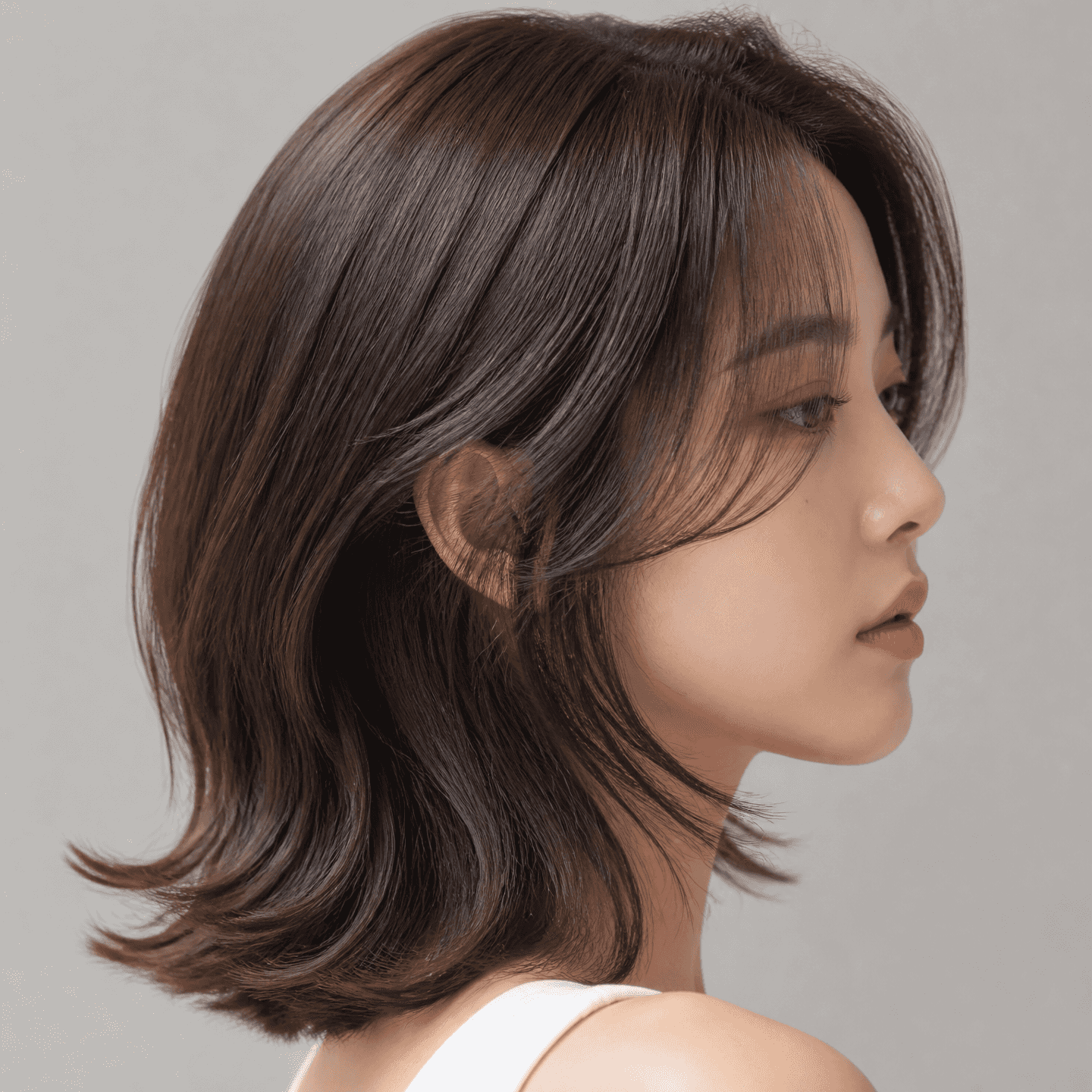 Layered Perm Hairstyle Transformation