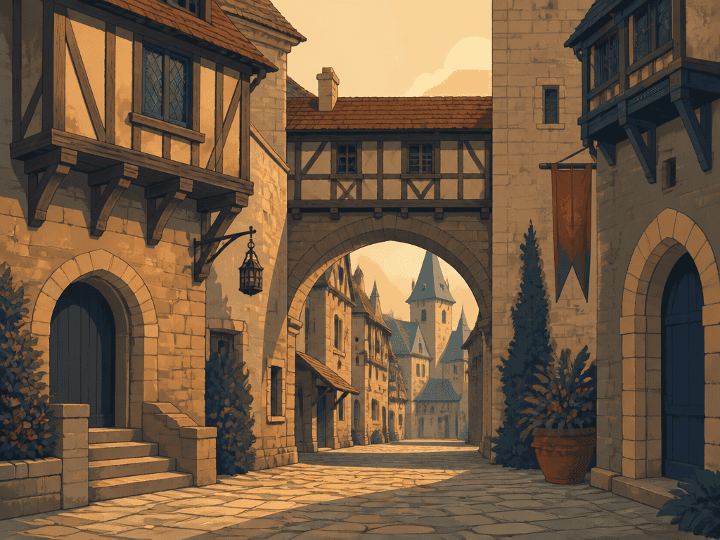 Medieval Building Background