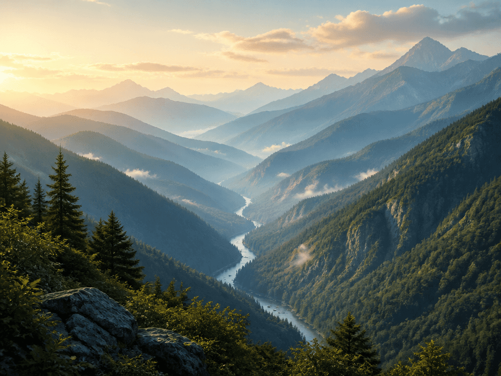 Mountain Valley Landscape
