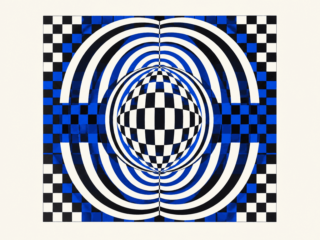 Op Art Style Illustration