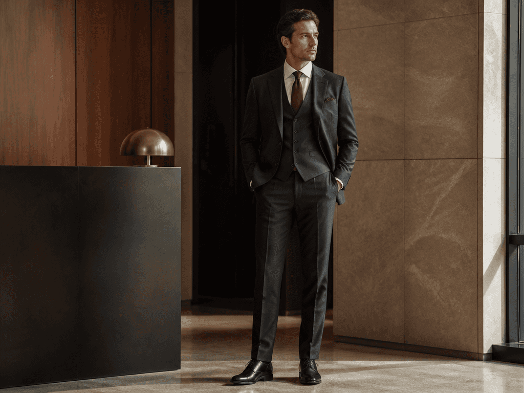 Three-Piece Suit Styling Photo