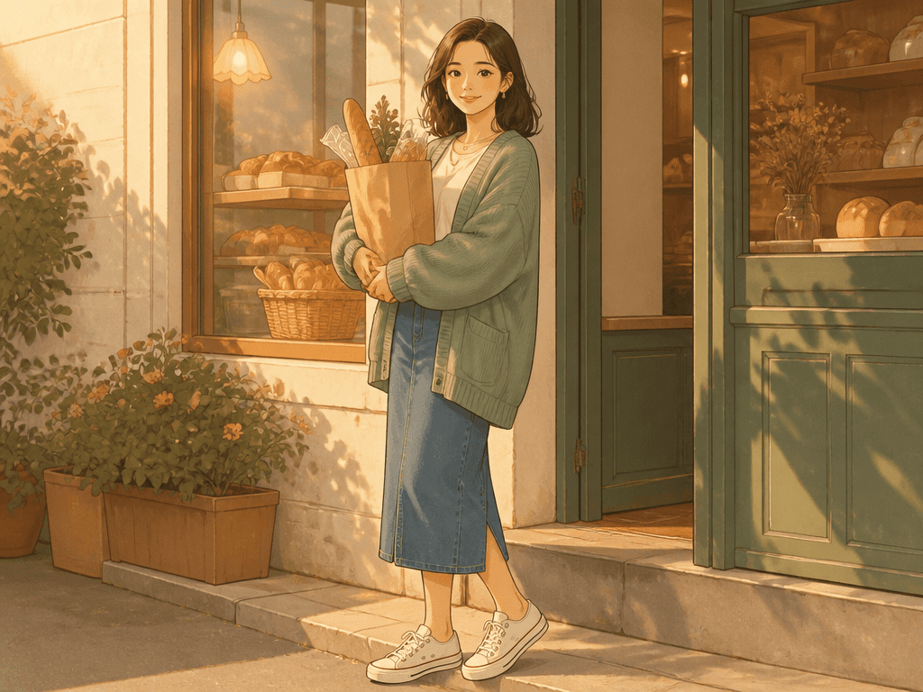 Neighborhood Older Sister Character Illustration