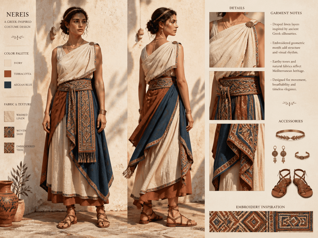 Greek Traditional Costume Style