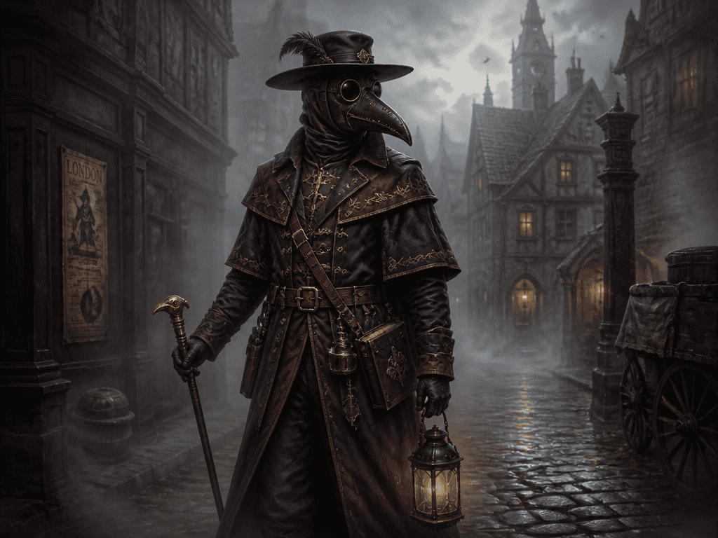 Plague Doctor Character Illustration