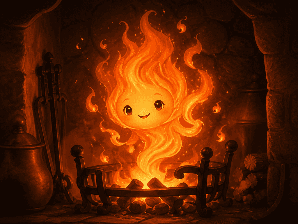 Calcifer Character Illustration
