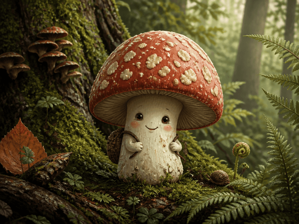 Mushroom Character Illustration