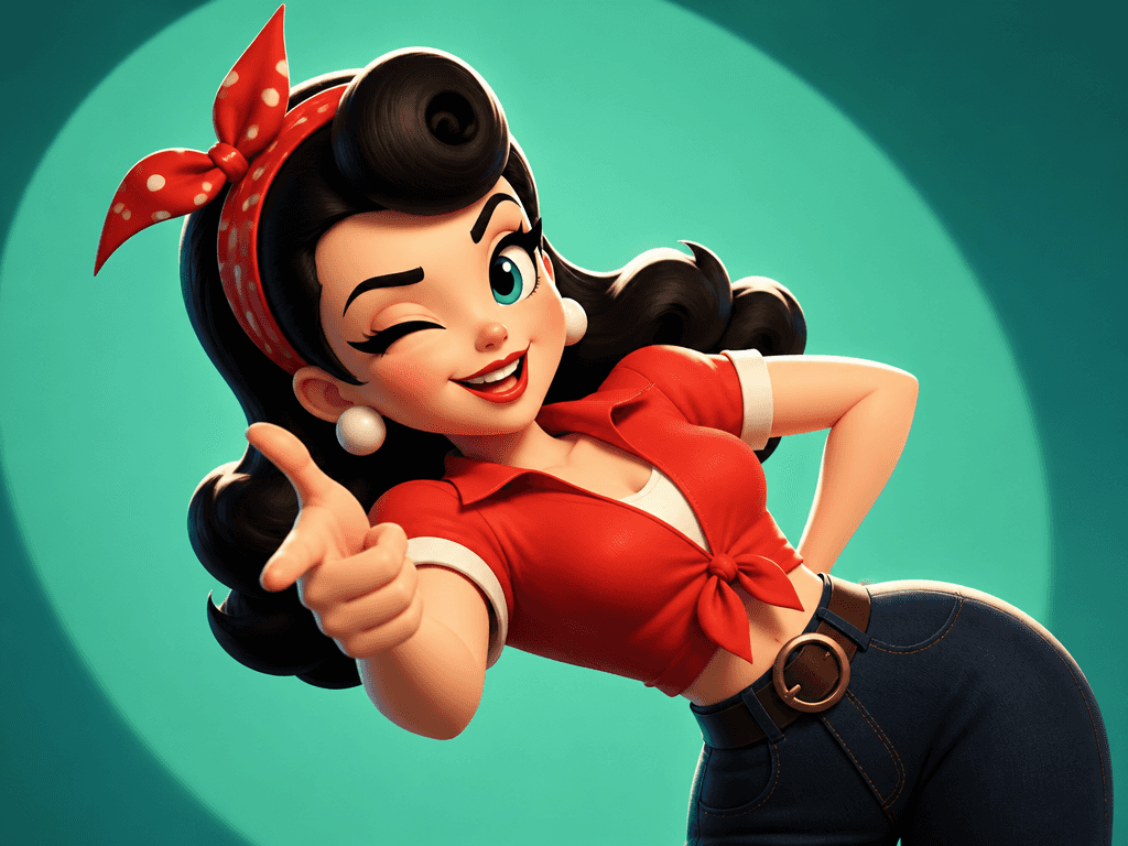 Betty Boop Character Illustration