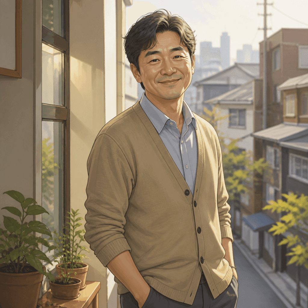 Middle-Aged Man Character