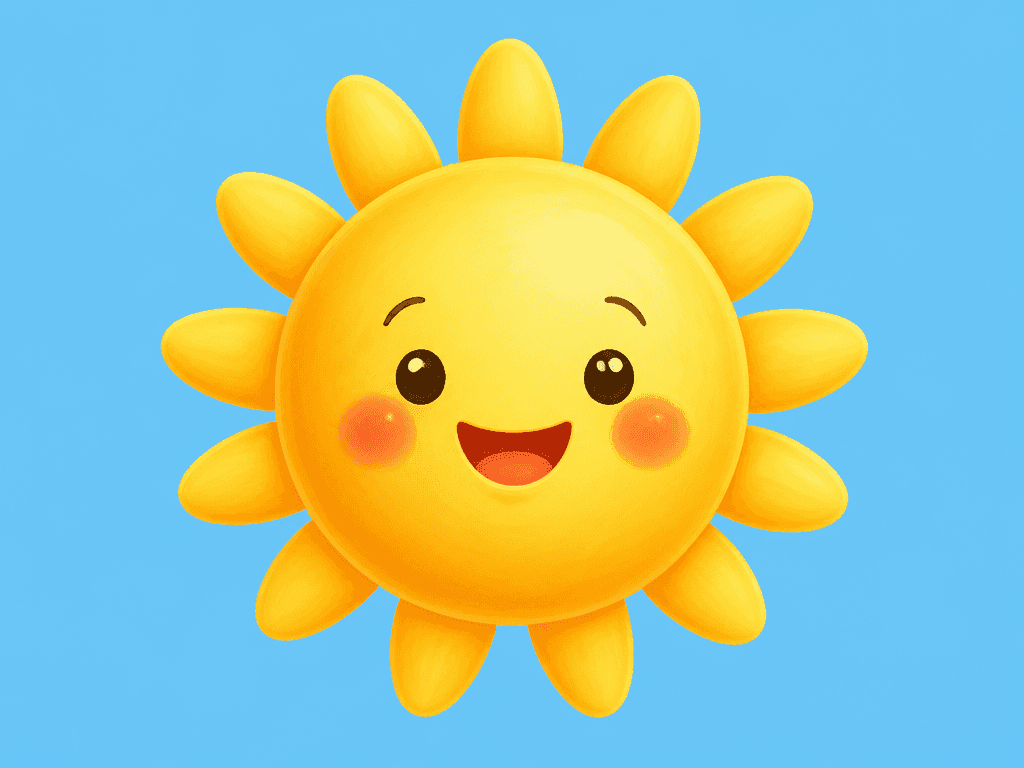Sun Character Illustration