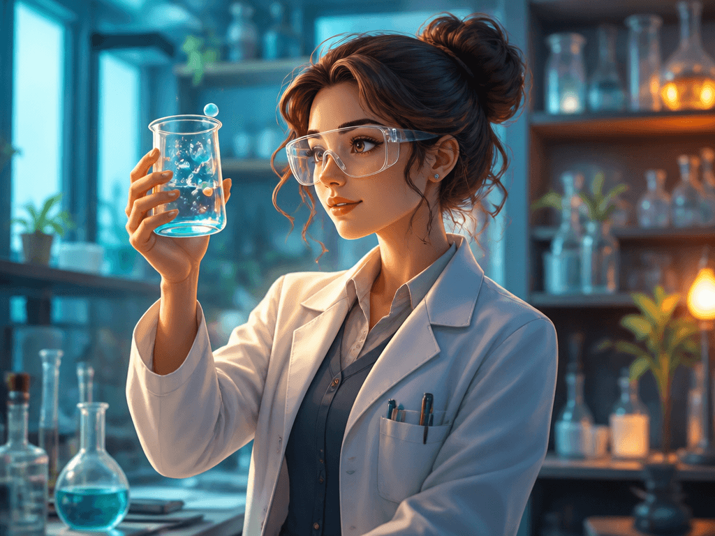 Chemist Character Illustration