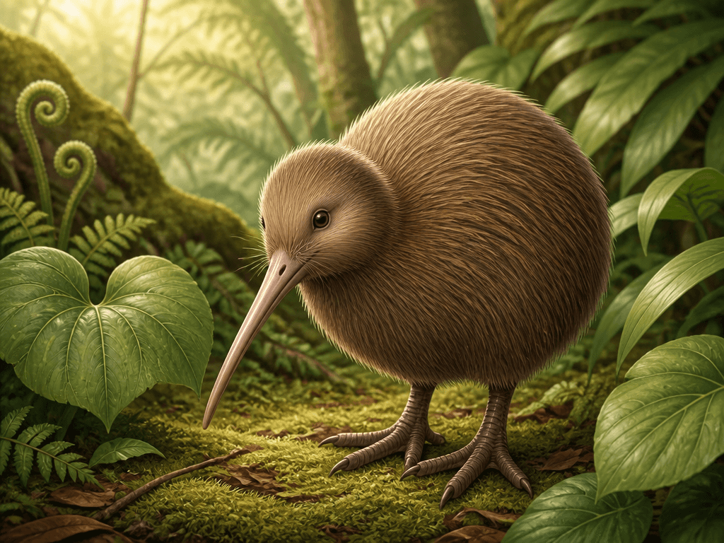 Kiwi Bird Character