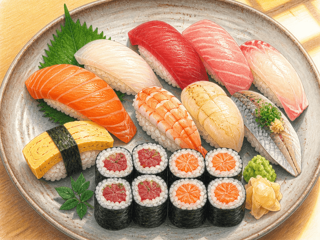 Sushi Illustration