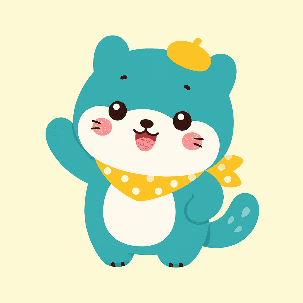 Japanese-Style Mascot Character