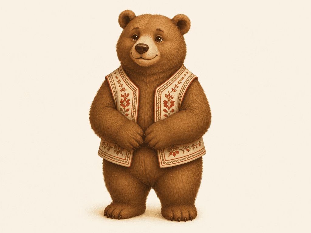 Russian Bear Character