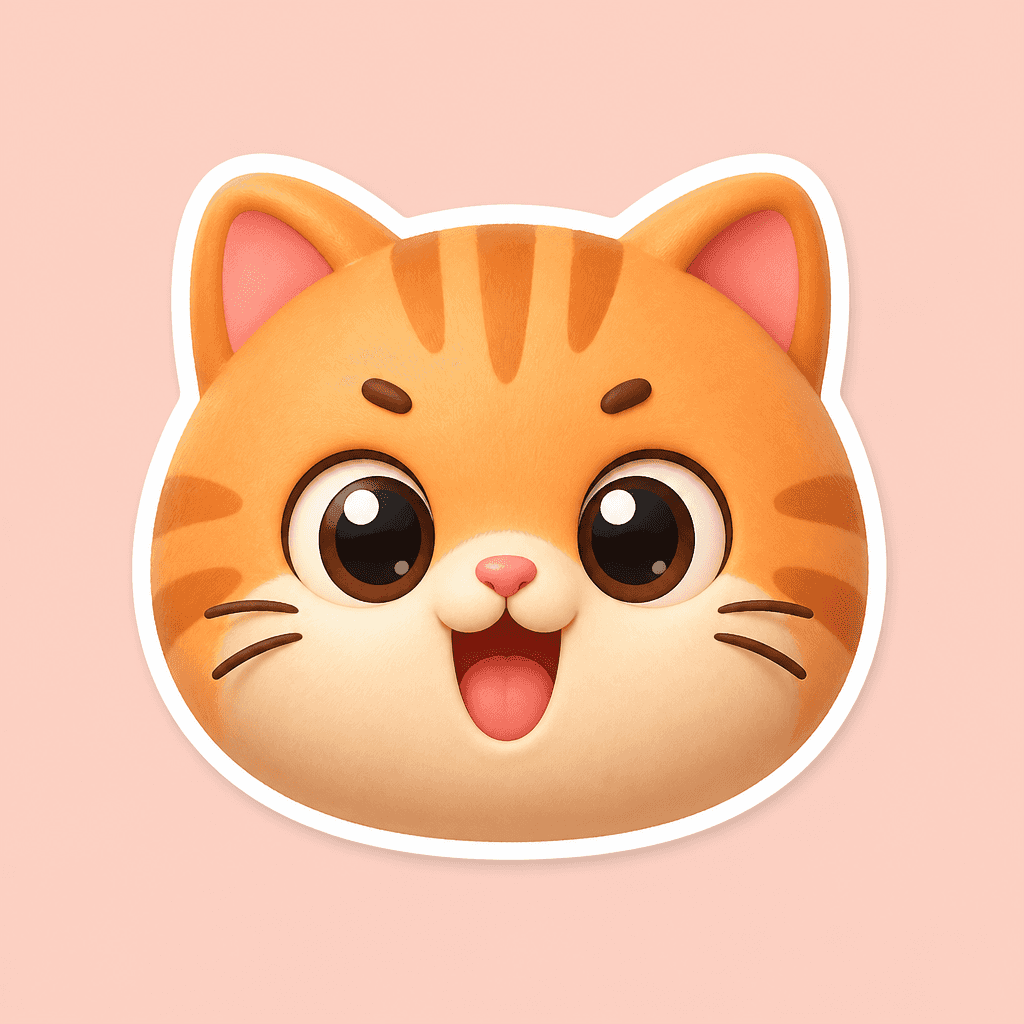 Cat Emoji Sticker