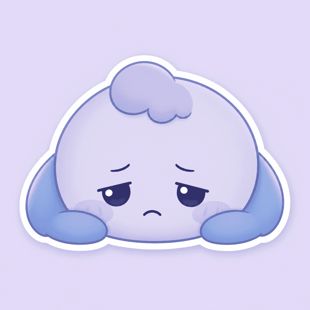 Discouraged Expression Emoticon