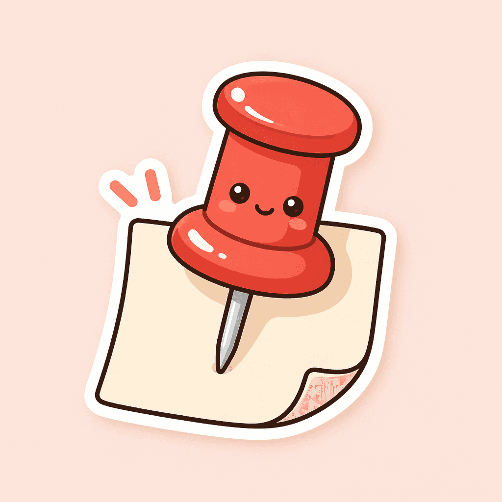 Pushpin Emoji Sticker