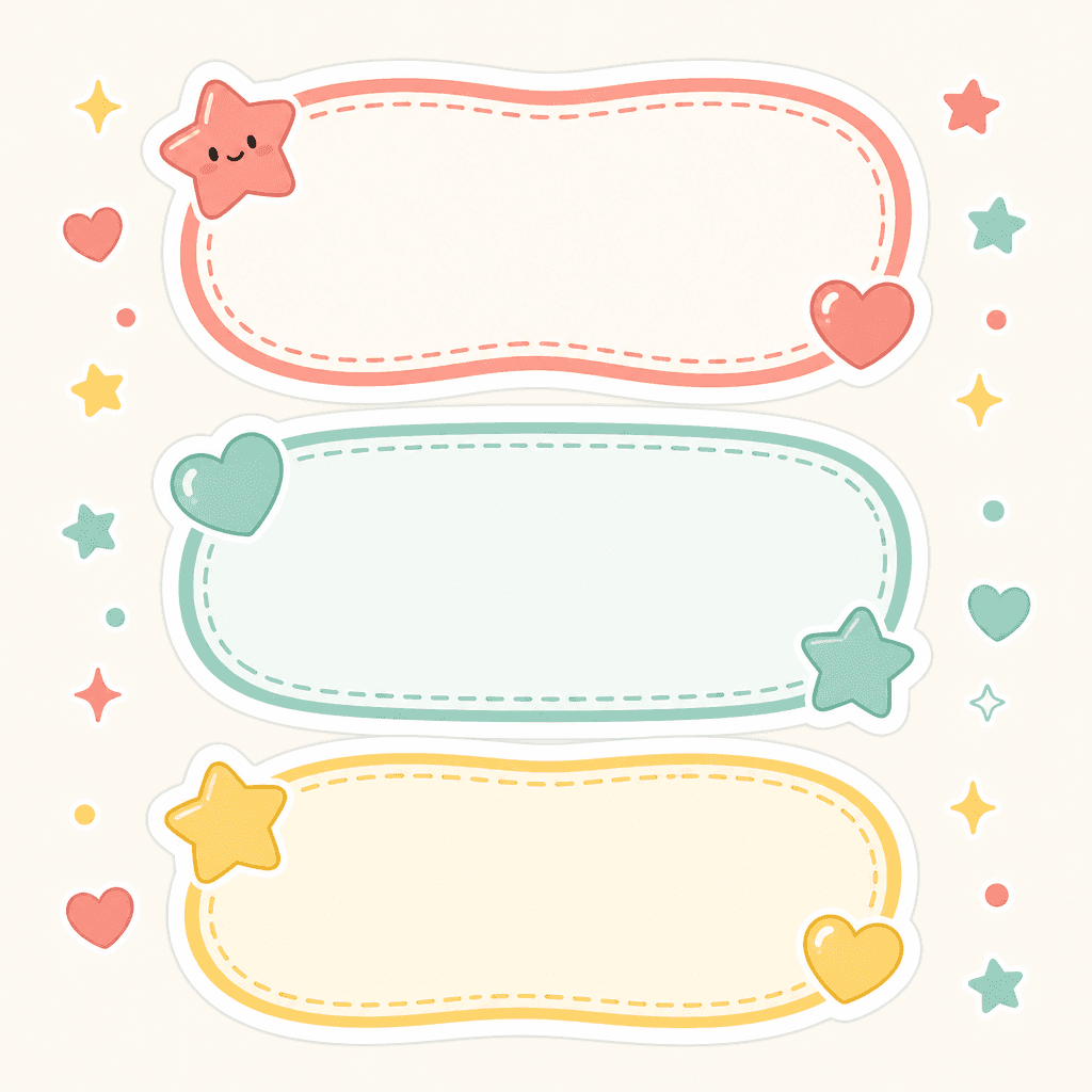 Name Sticker Design