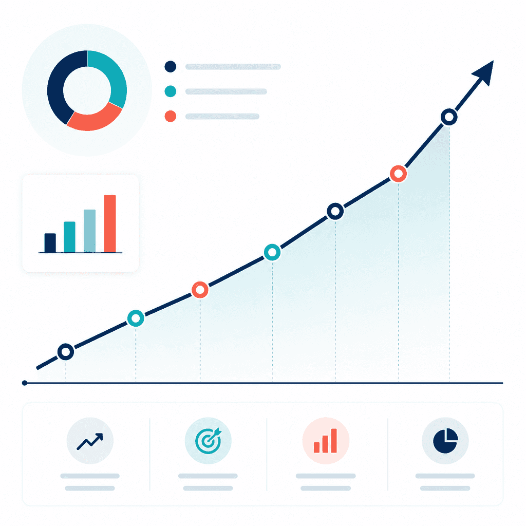 Rising Chart Infographic
