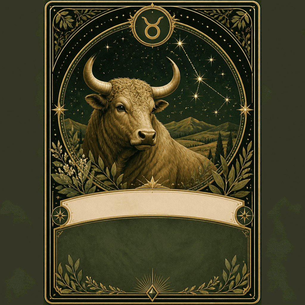 Taurus Zodiac Fortune Card