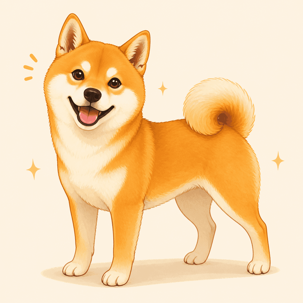 Shiba Inu Illustration