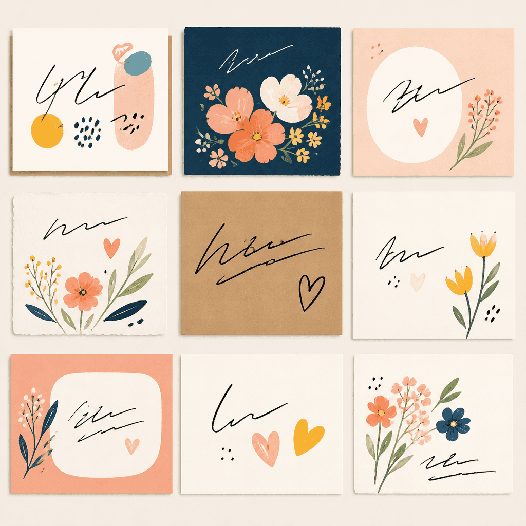 Thank You Card Handwriting Design