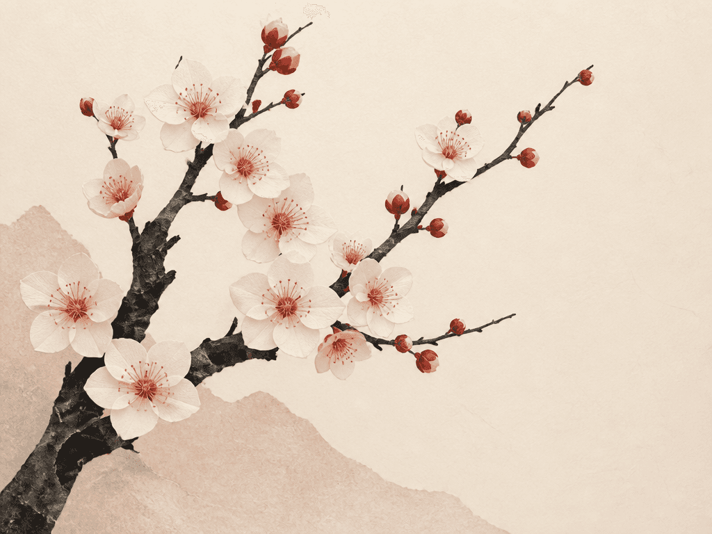 Plum Blossom Illustration