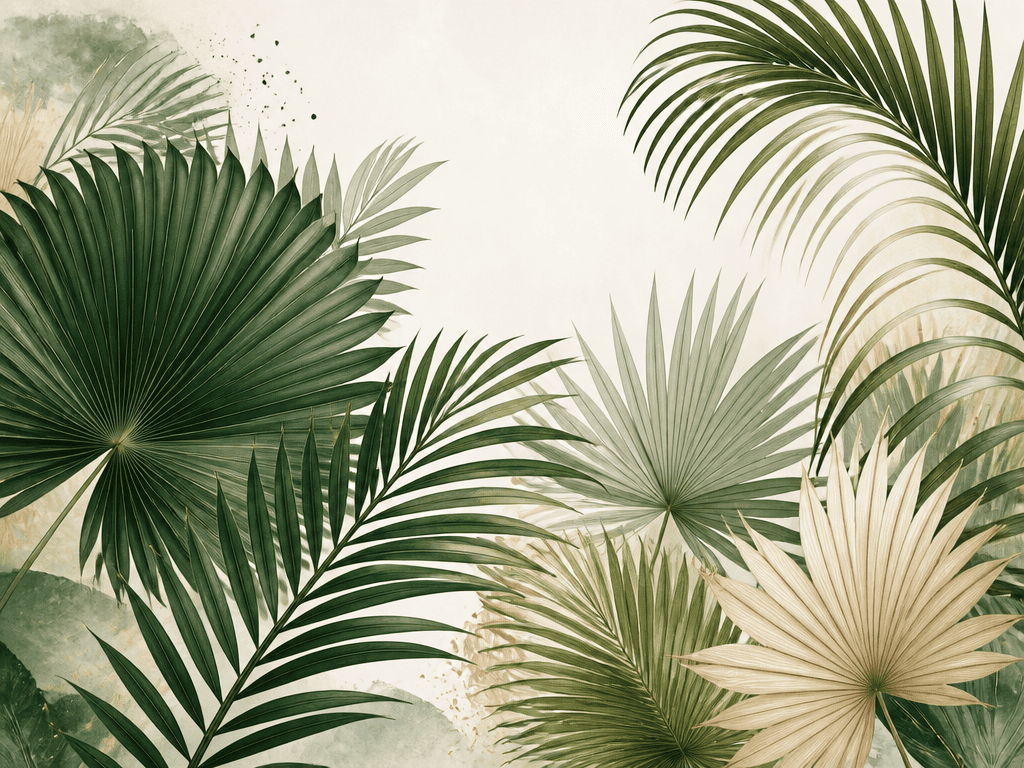 Palm Leaf Illustration
